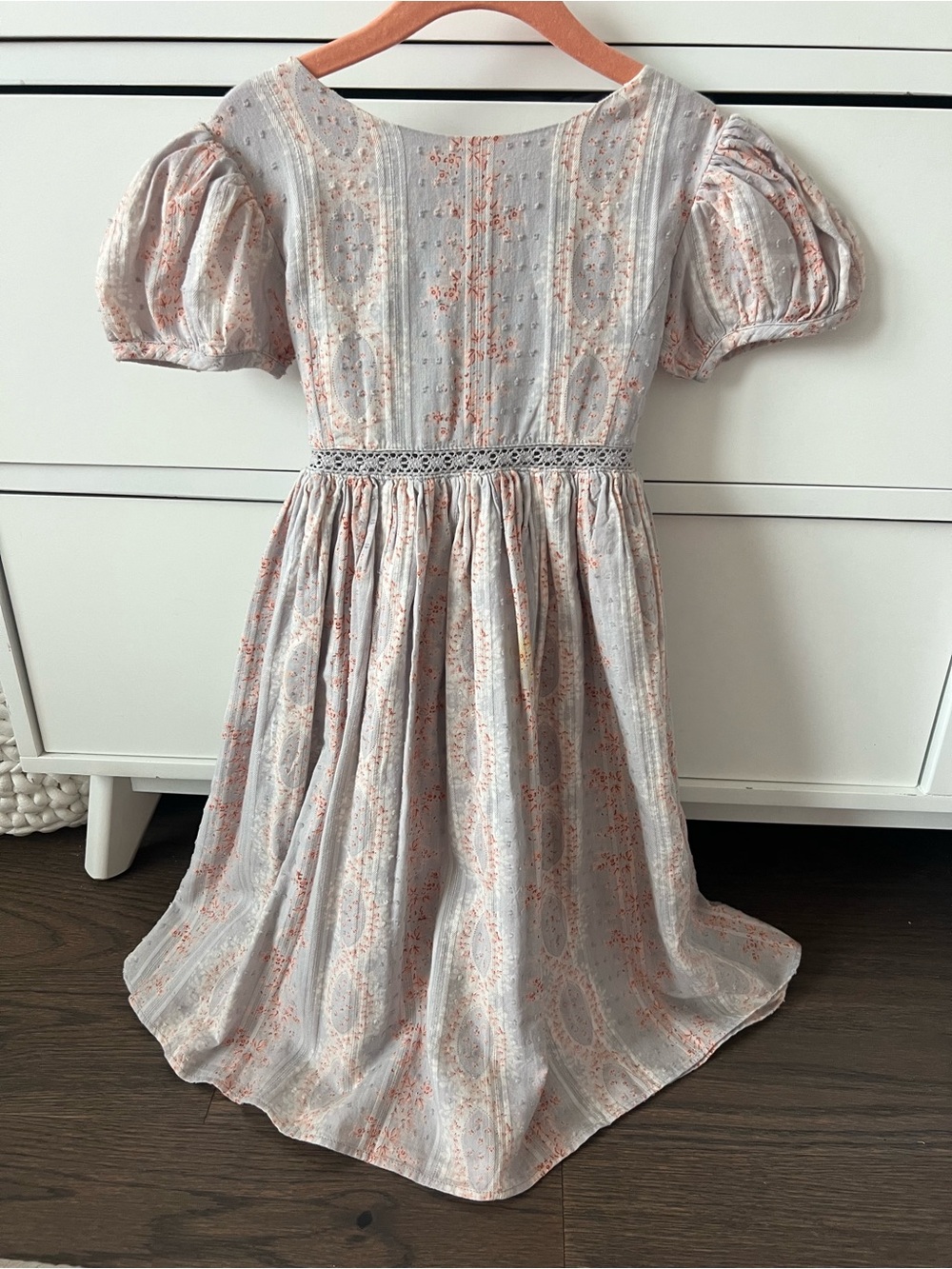 🌸Love Shack Fancy Little Girls' Floral Puff-Sleeve Dress 2-3Y🌸